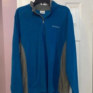 Columbia Teal and Charcoal Half-Zip Pullover